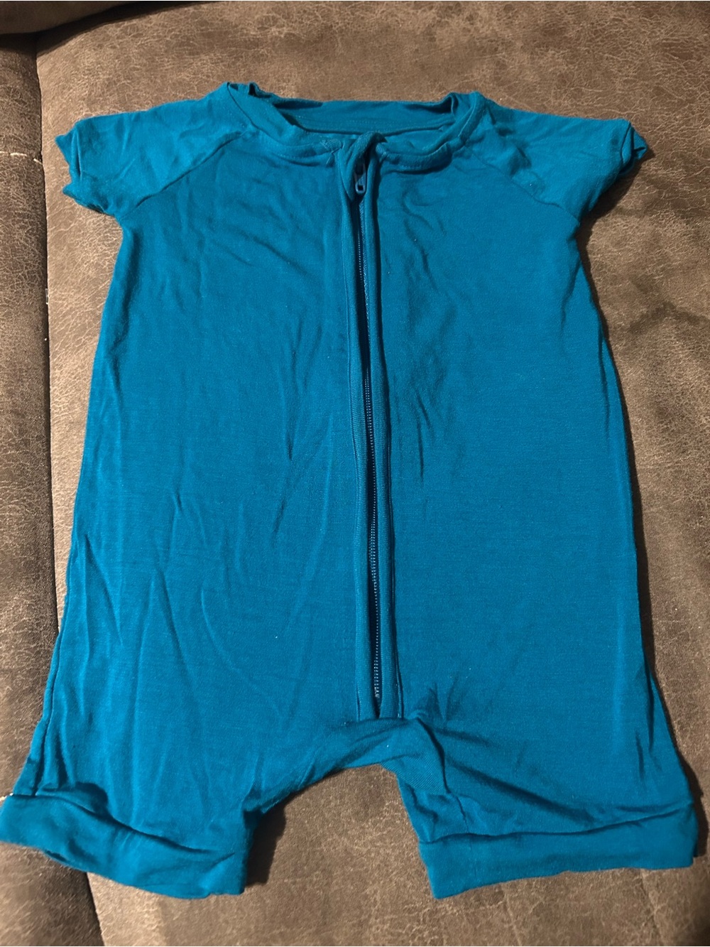 Little sleepies Blue Kids One-Piece Zipper Romper